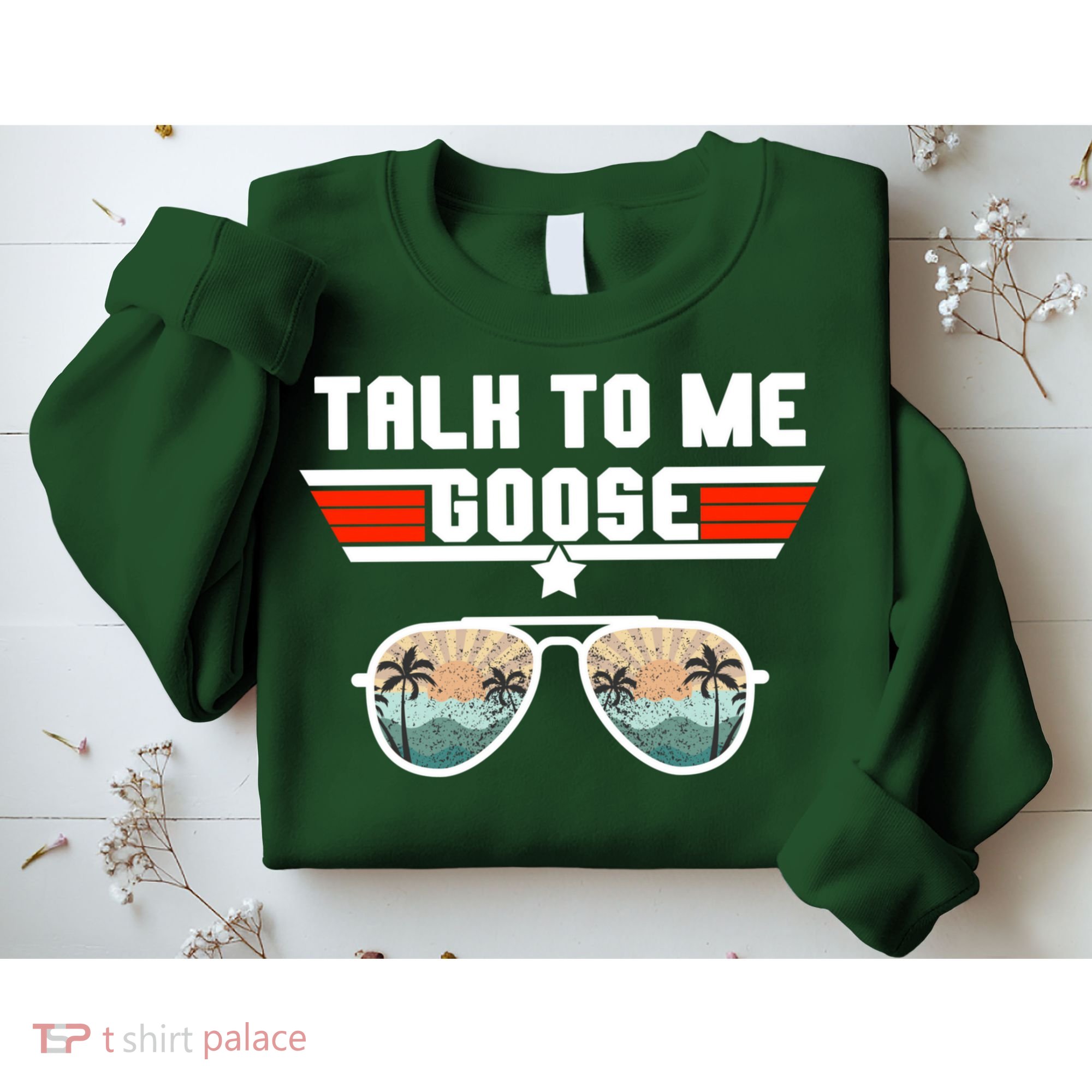Talk To Me Goose Jet Fighter Sunglasses Sweatshirt