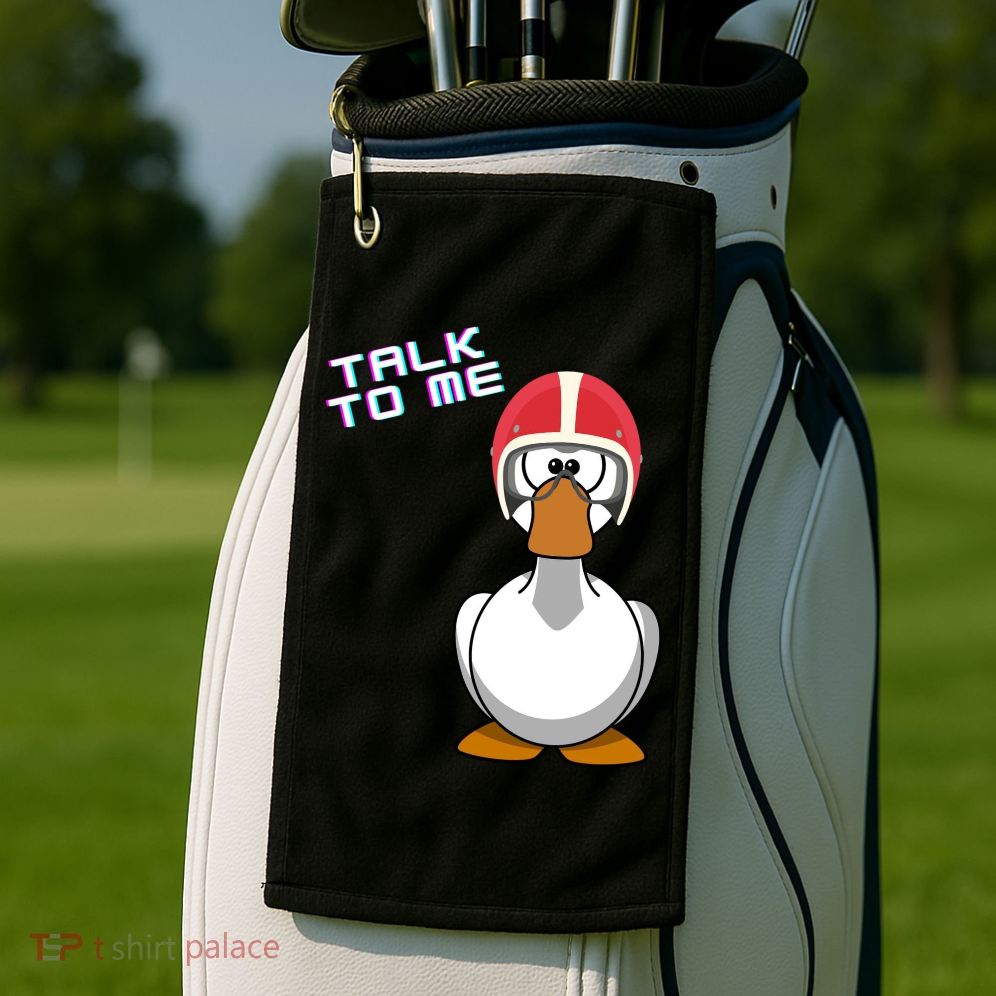 Talk To Me Goose Golf Towel