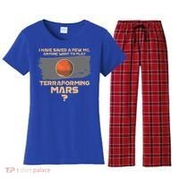 Terraforming the mars Board game Board games board gamer Women's Flannel Pajama Set thumb 0