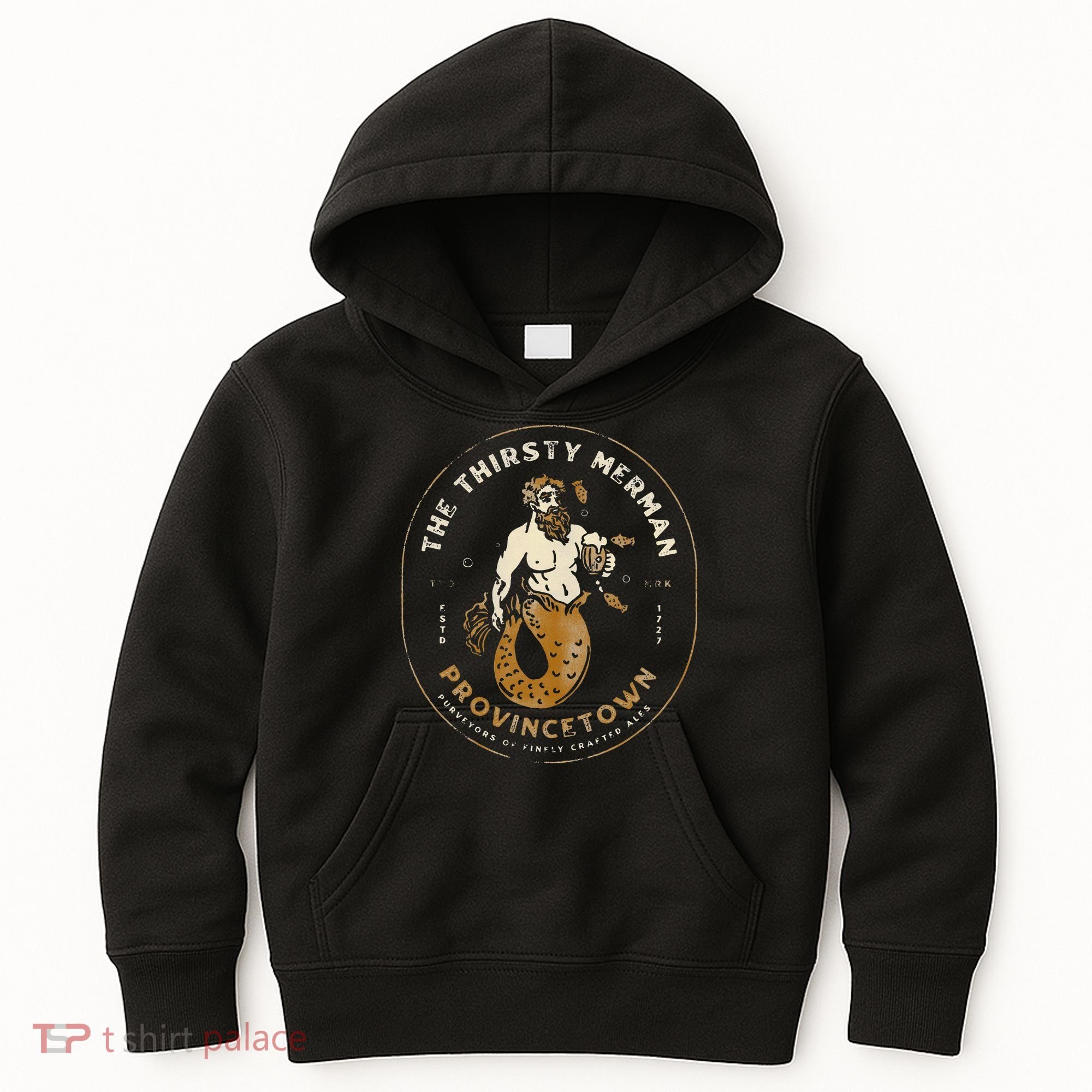 The Thirsty Merman Provincetown Cape Cod Massachusetts Kids Hoodie
