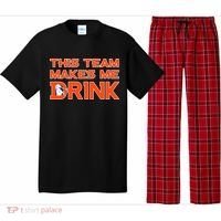 This Team Makes Me Drink Denver Funny Pajama Set thumb 0