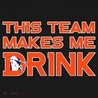 This Team Makes Me Drink Denver Funny Pajama Set thumb 2