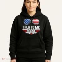 Talk To Me Goose American Flag Glasses Hoodie thumb 5