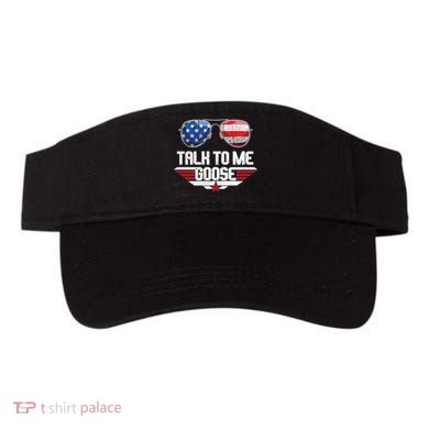Talk To Me Goose American Flag Glasses Visor