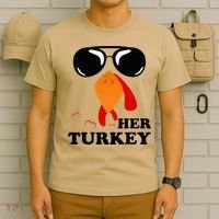 Thanksgiving Turkey Matching For Couple HER TURKEY T-Shirt thumb 6