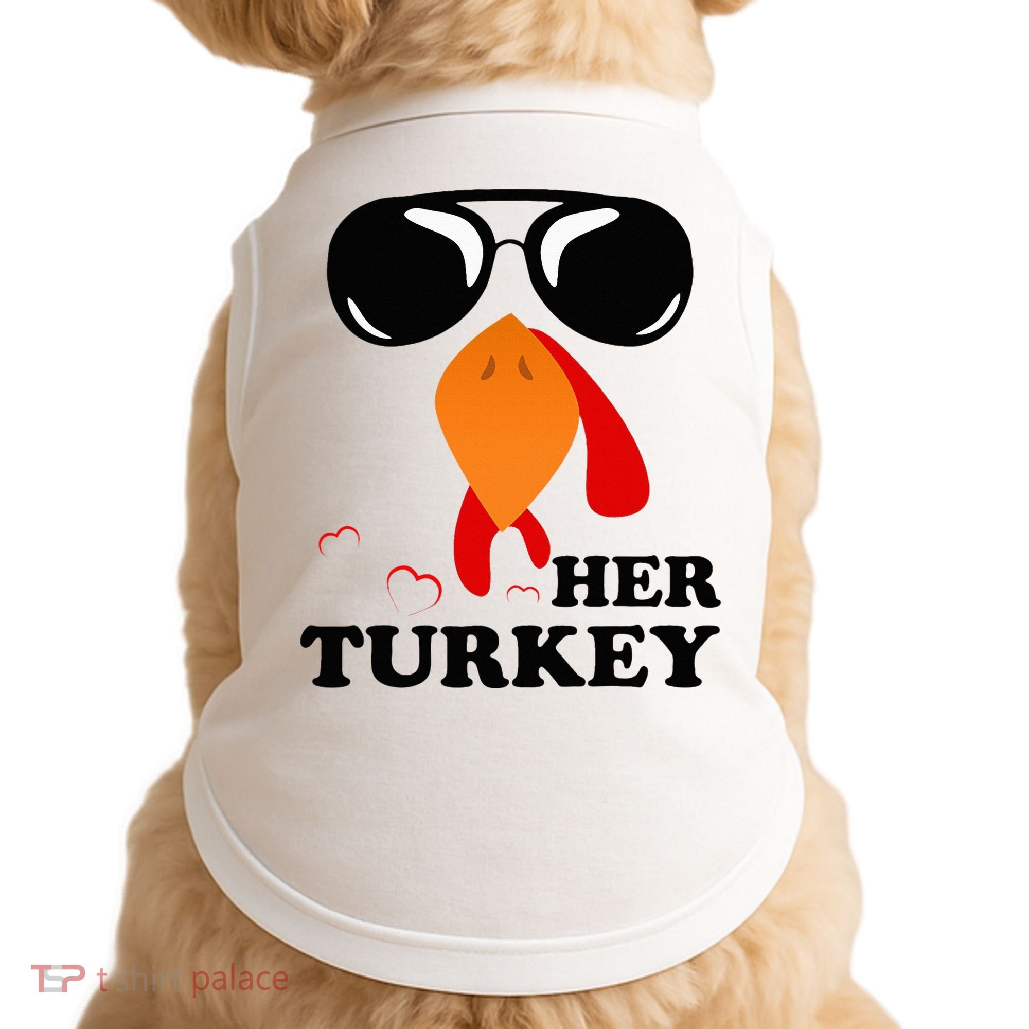 Thanksgiving Turkey Matching For Couple HER TURKEY Doggie Tank