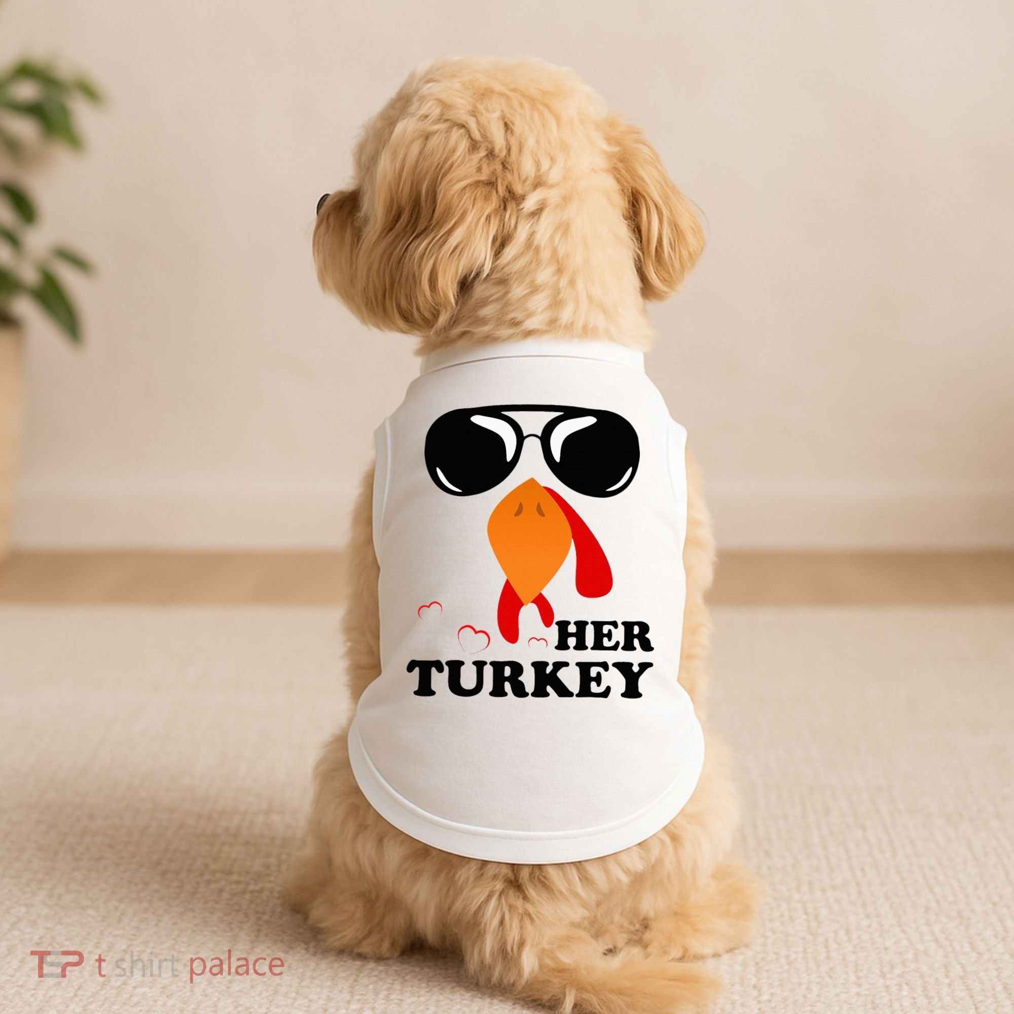Thanksgiving Turkey Matching For Couple HER TURKEY Doggie Tank