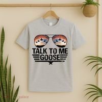 Talk To Me Goose Jet Fighter Sunglasses T-Shirt thumb 2
