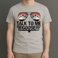 Talk To Me Goose Jet Fighter Sunglasses T-Shirt thumb 3