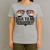 Talk To Me Goose Jet Fighter Sunglasses T-Shirt thumb 4