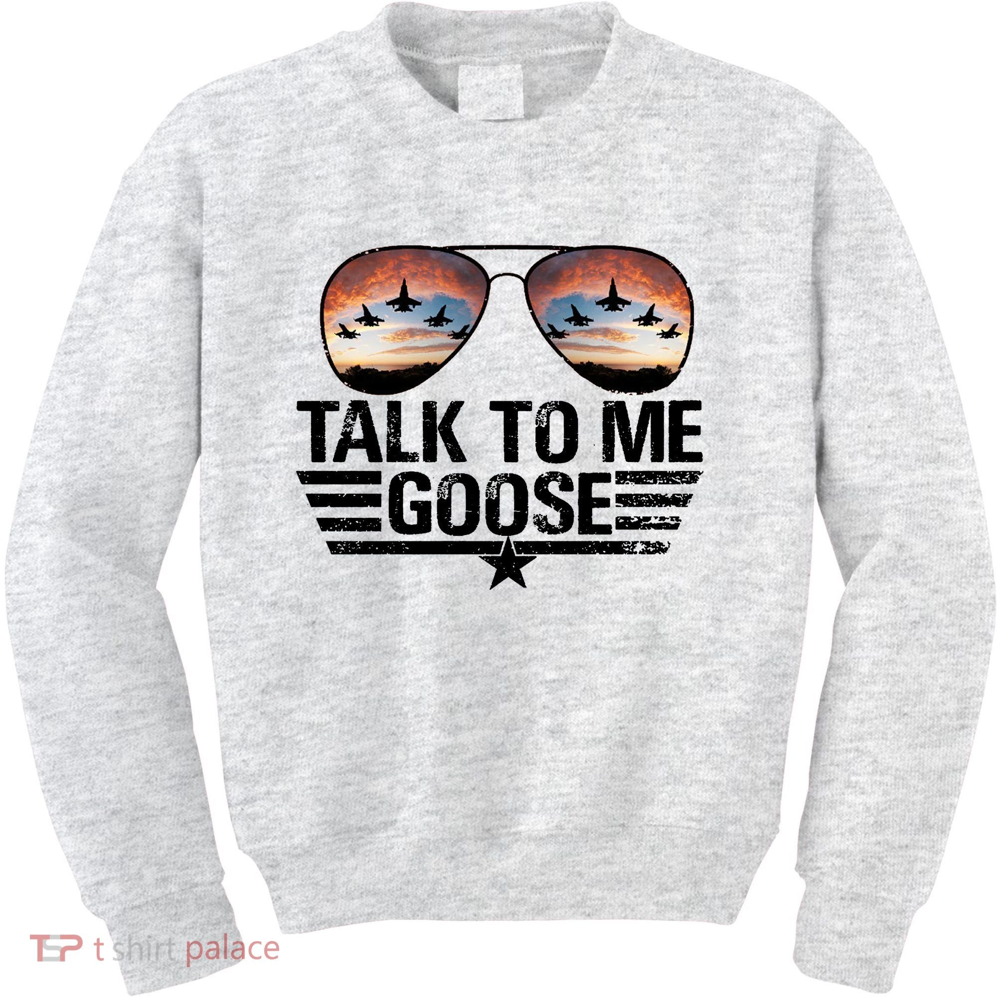 Talk To Me Goose Jet Fighter Sunglasses Kids Sweatshirt