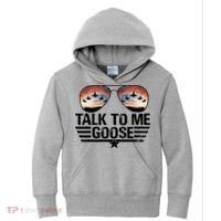 Talk To Me Goose Jet Fighter Sunglasses Kids Hoodie thumb 0