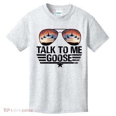 Talk To Me Goose Jet Fighter Sunglasses Kids T-Shirt