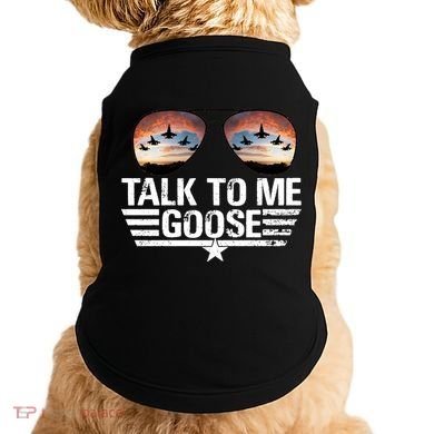 Talk To Me Goose Jet Fighter Sunglasses Doggie Tank
