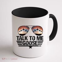 Talk To Me Goose Jet Fighter Sunglasses Coffee Mug thumb 1