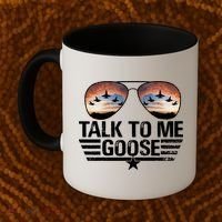 Talk To Me Goose Jet Fighter Sunglasses Coffee Mug thumb 2