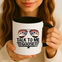 Talk To Me Goose Jet Fighter Sunglasses Coffee Mug thumb 3