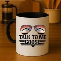 Talk To Me Goose Jet Fighter Sunglasses Coffee Mug thumb 4