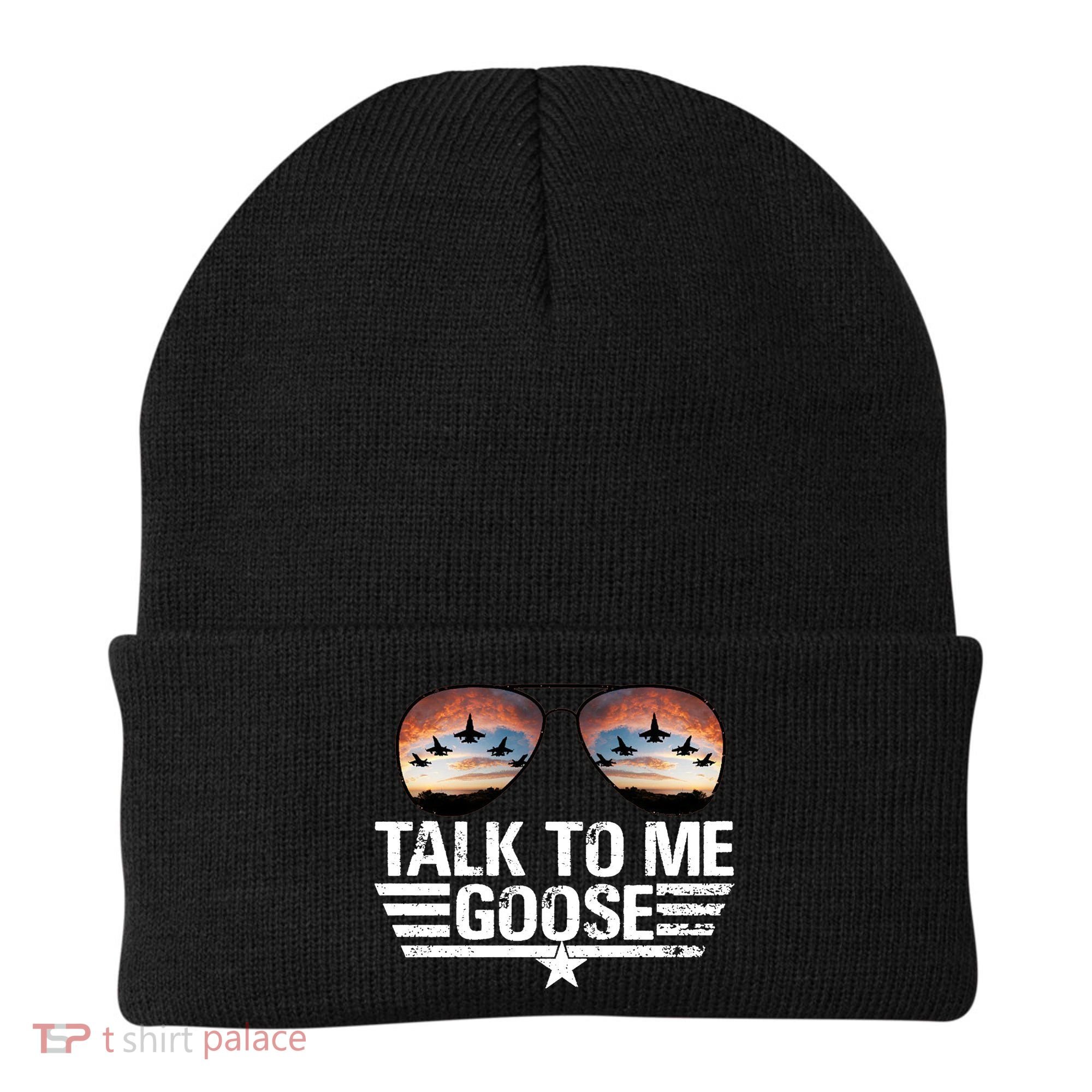 Talk To Me Goose Jet Fighter Sunglasses Beanie