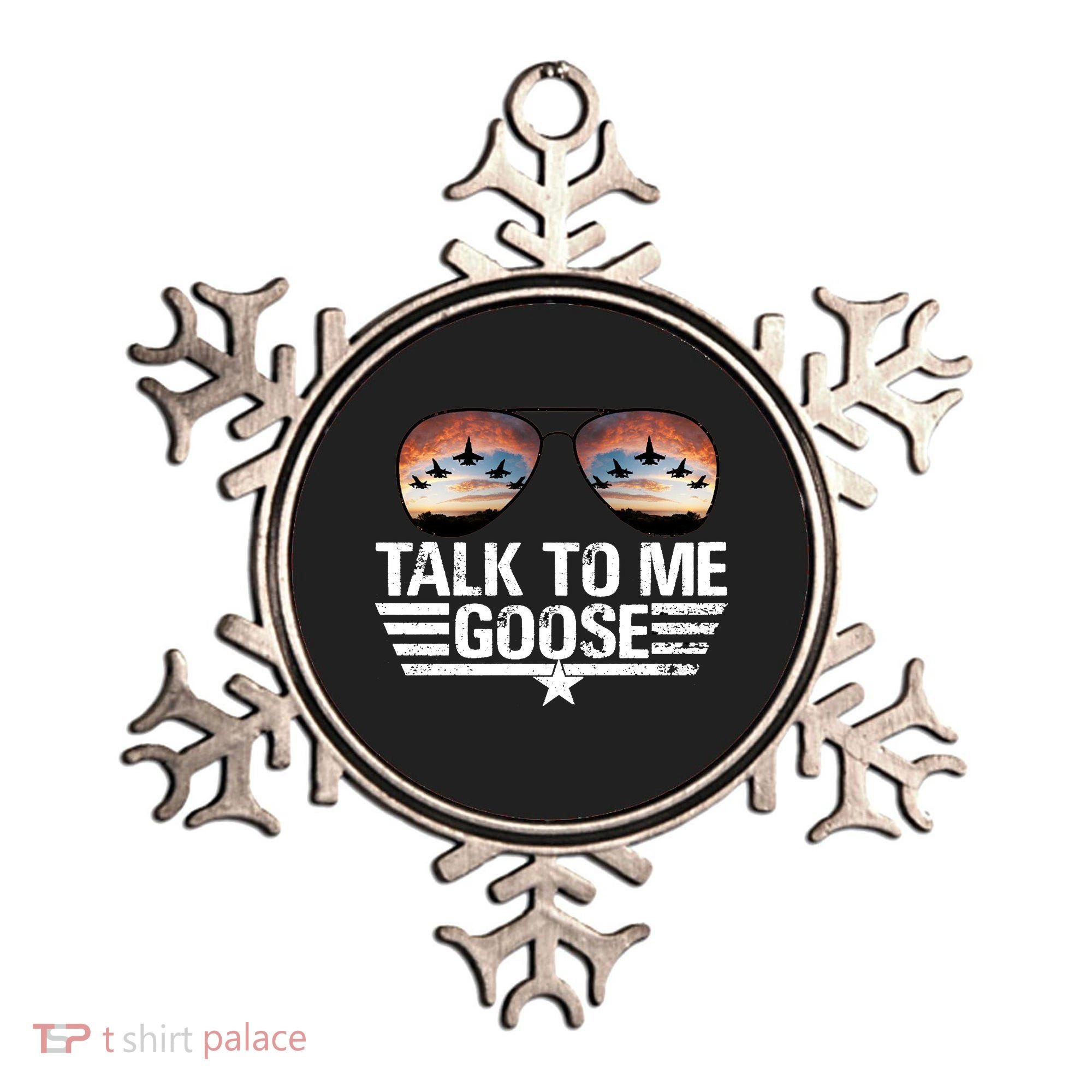 Talk To Me Goose Jet Fighter Sunglasses Ornament