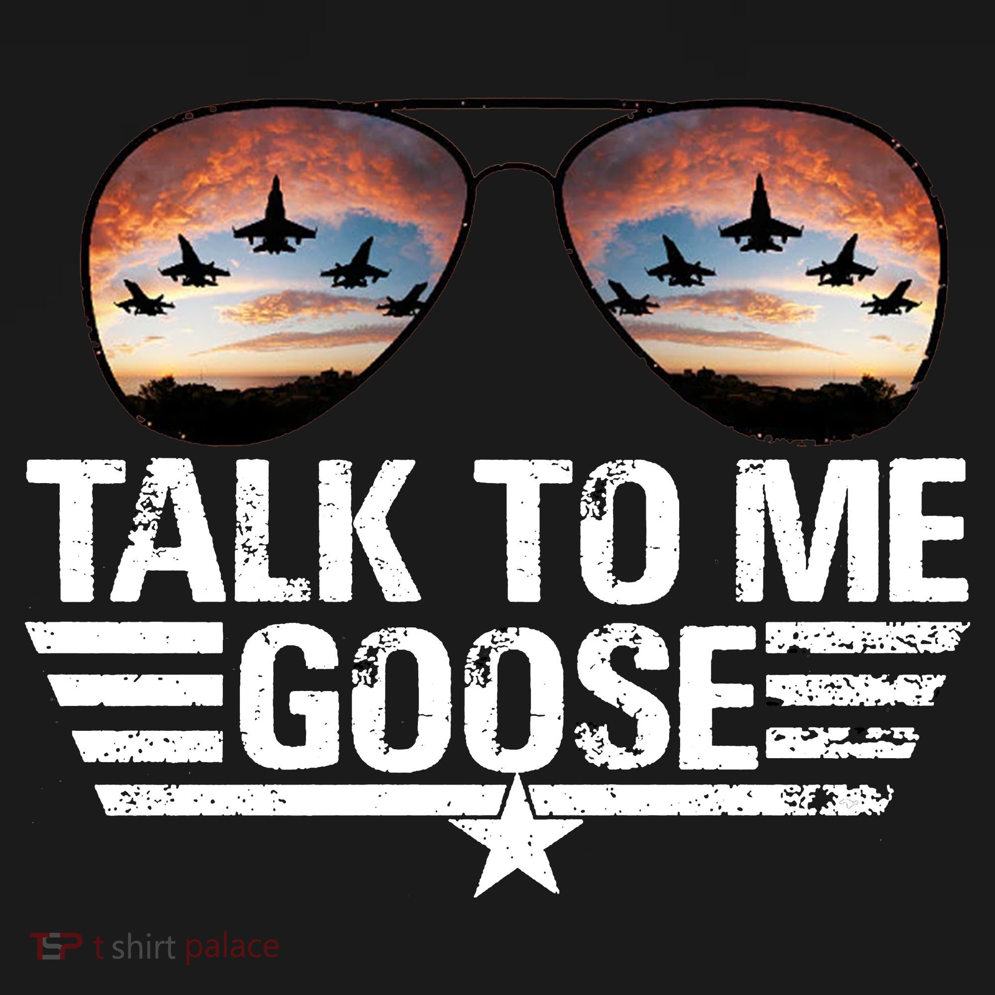 Talk To Me Goose Jet Fighter Sunglasses Toddler Hoodie
