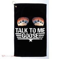 Talk To Me Goose Jet Fighter Sunglasses Golf Towel thumb 0