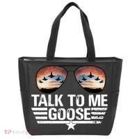 Talk To Me Goose Jet Fighter Sunglasses Tote Bag thumb 0