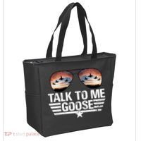 Talk To Me Goose Jet Fighter Sunglasses Tote Bag thumb 2