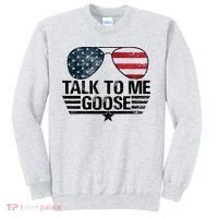 Talk To Me Goose USA Flag Sunglasses Sweatshirt thumb 0