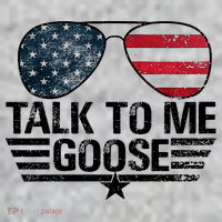 Talk To Me Goose USA Flag Sunglasses Sweatshirt thumb 2