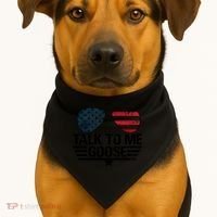 Talk To Me Goose USA Flag Sunglasses USA-Made Doggie Bandana thumb 1