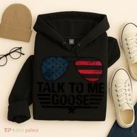 Talk To Me Goose USA Flag Sunglasses Hoodie thumb 4