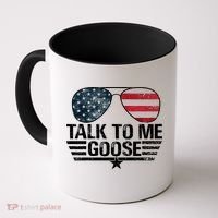 Talk To Me Goose USA Flag Sunglasses Coffee Mug thumb 0