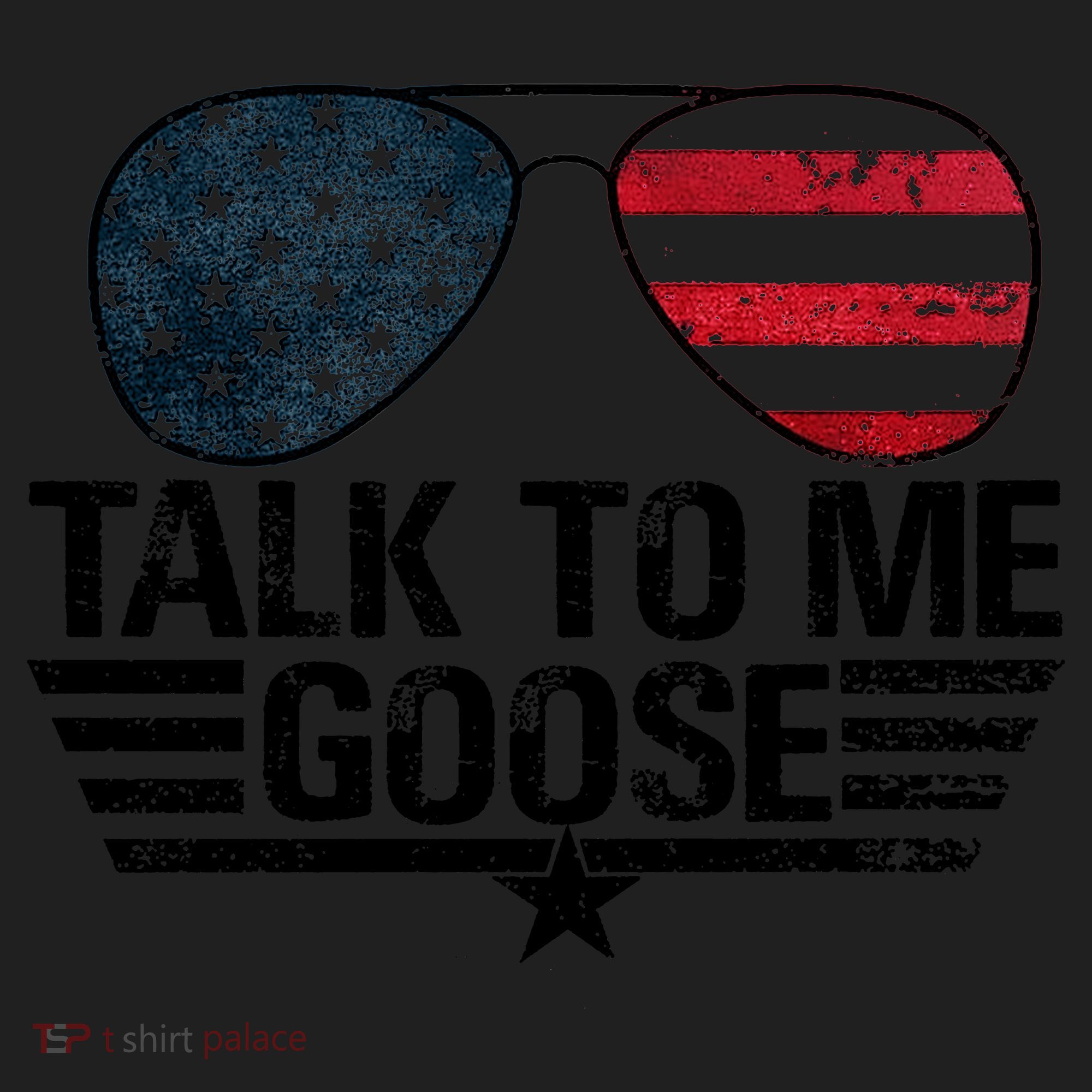 Talk To Me Goose USA Flag Sunglasses Beanie