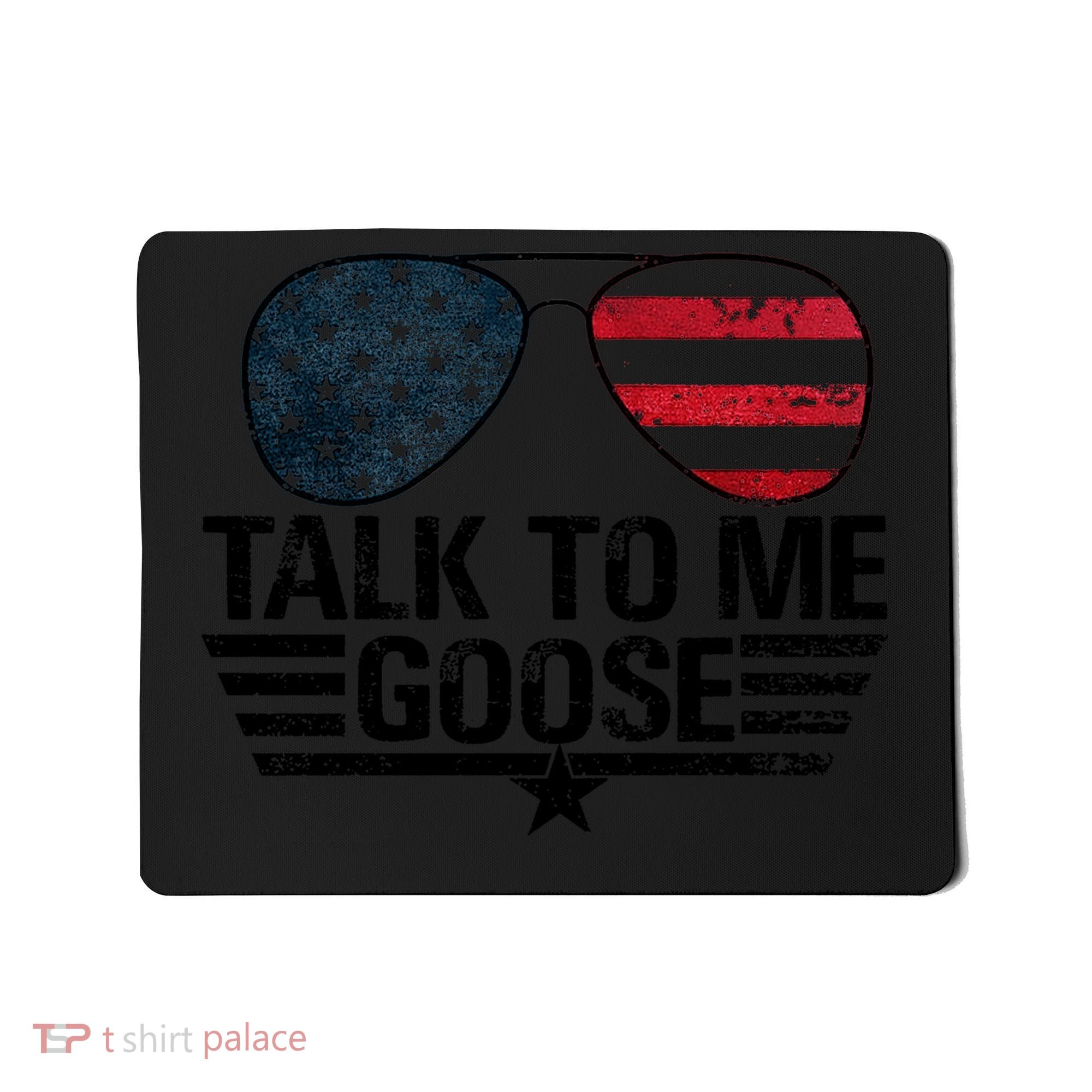 Talk To Me Goose USA Flag Sunglasses Mousepad