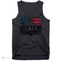 Talk To Me Goose USA Flag Sunglasses Tank Top thumb 0