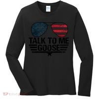 Talk To Me Goose USA Flag Sunglasses Women's Long Sleeve Shirt thumb 0