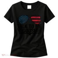 Talk To Me Goose USA Flag Sunglasses Women's T-Shirt thumb 0