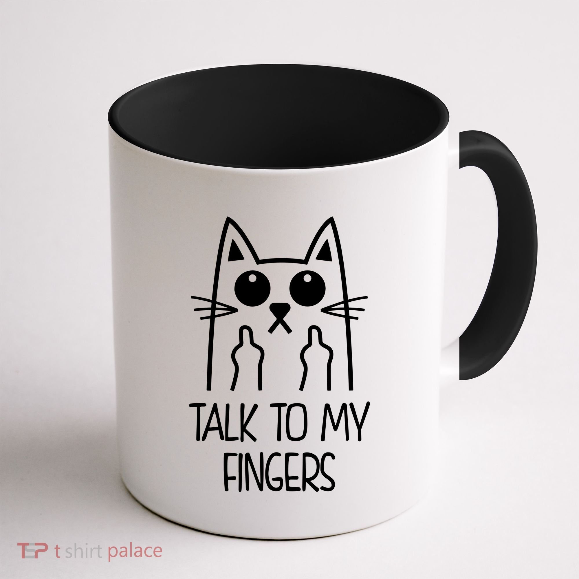 Talk To My Fingers Coffee Mug