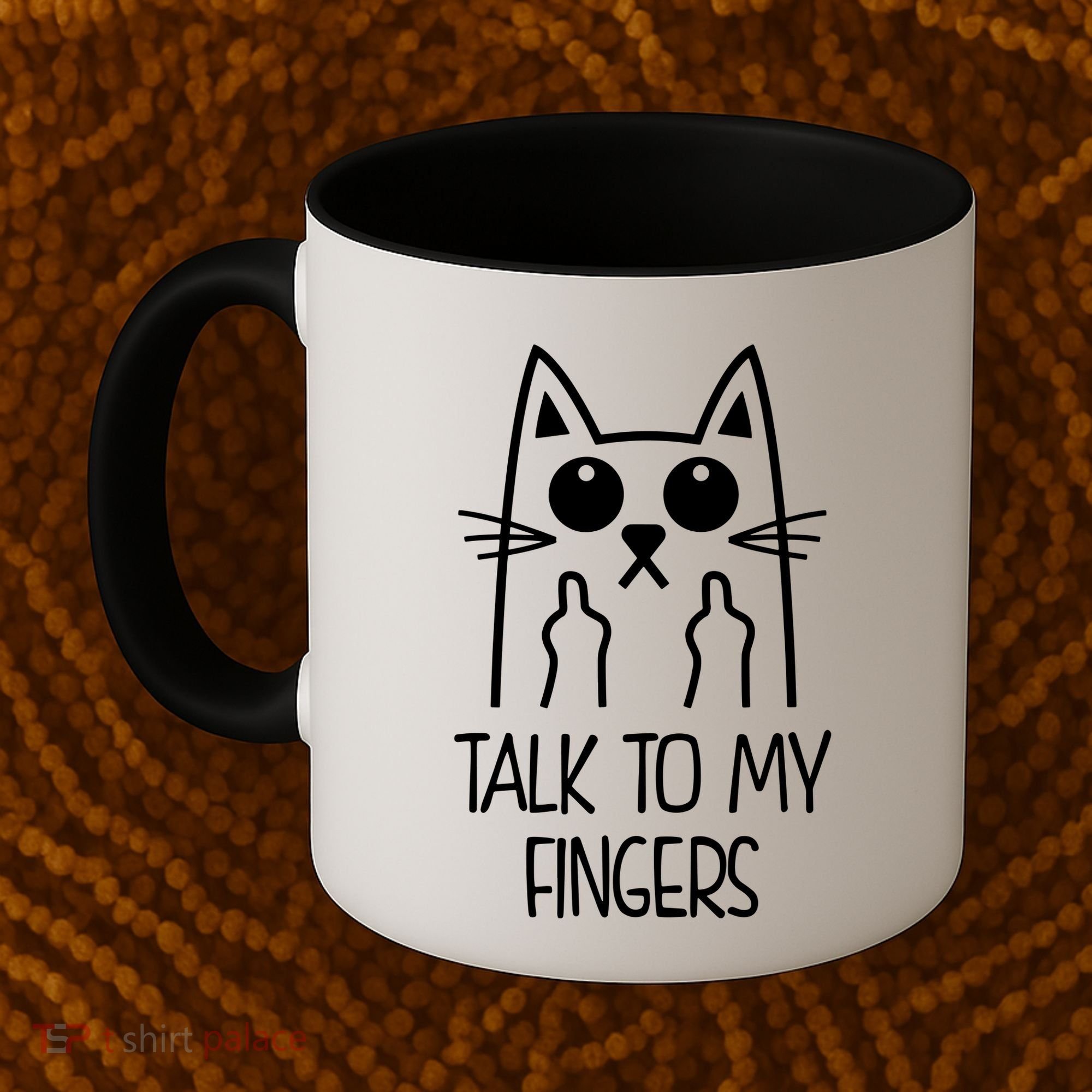 Talk To My Fingers Coffee Mug