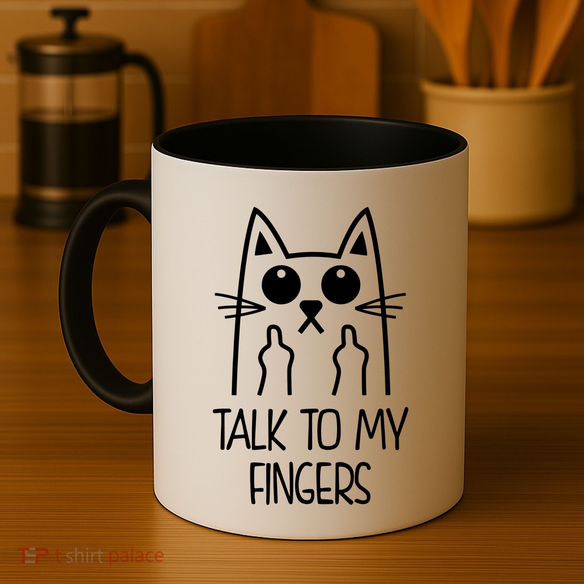 Talk To My Fingers Coffee Mug