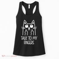 Talk To My Fingers Women's Tank Top thumb 0