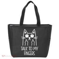 Talk To My Fingers Tote Bag thumb 0