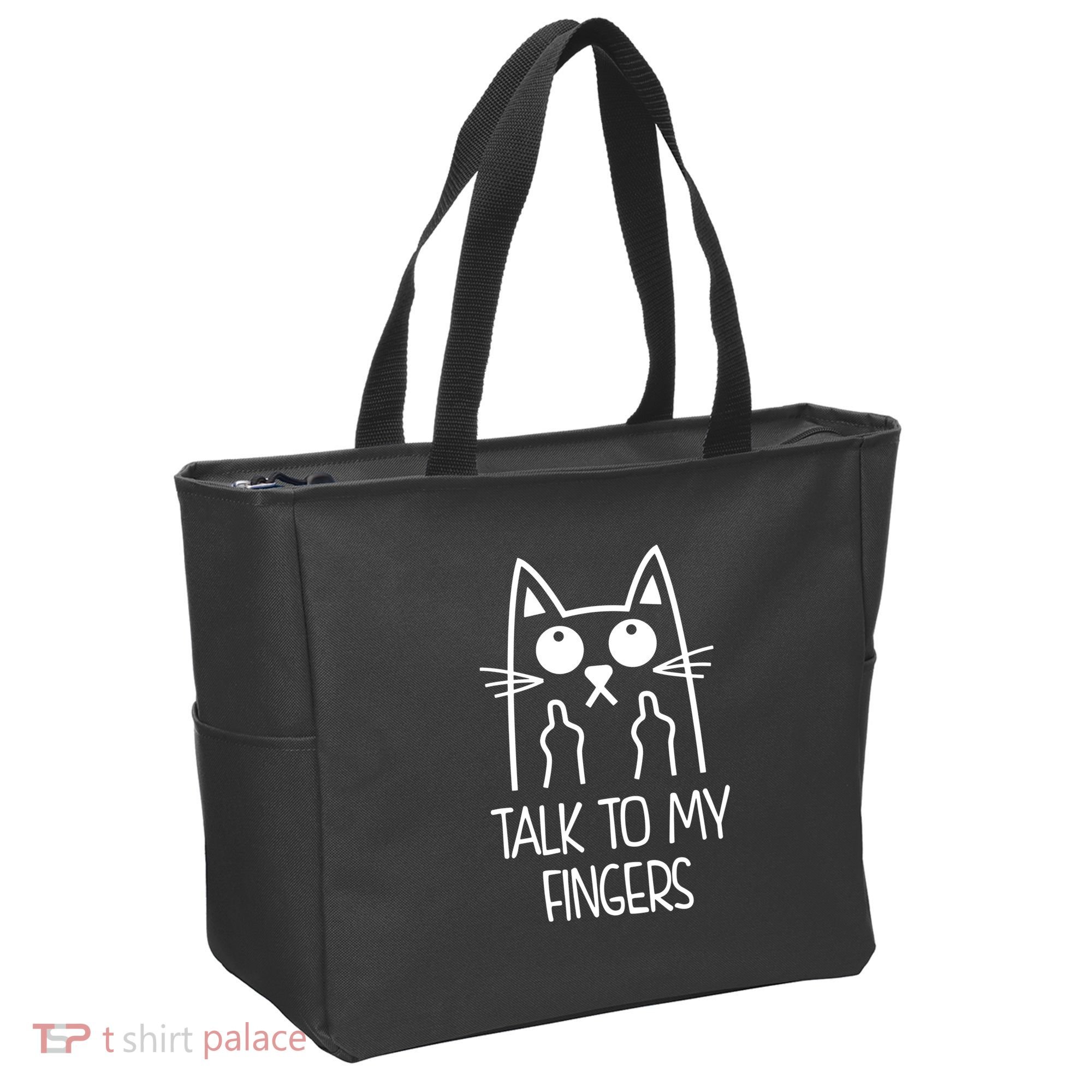 Talk To My Fingers Tote Bag