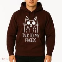 Talk To My Fingers Hoodie thumb 2