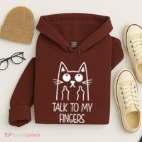 Talk To My Fingers Hoodie thumb 4