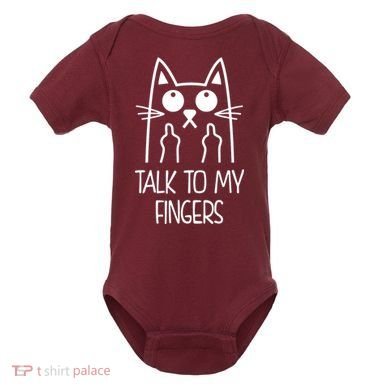 Talk To My Fingers Baby Bodysuit