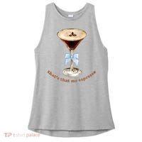 That’S That Me Espresso Espresso Martini Blue Bow Ladies PosiCharge Tri-Blend Wicking Tank thumb 0