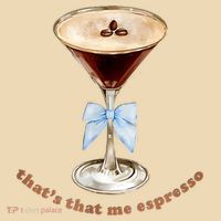 That’S That Me Espresso Espresso Martini Blue Bow Tote Bag thumb 4