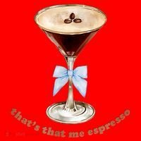 That’S That Me Espresso Espresso Martini Blue Bow Santa Hat thumb 1